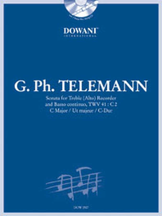 Telemann G.P. - Sonata TWV 41: C2 in Do maggiore - Flauto dolce contralto BC