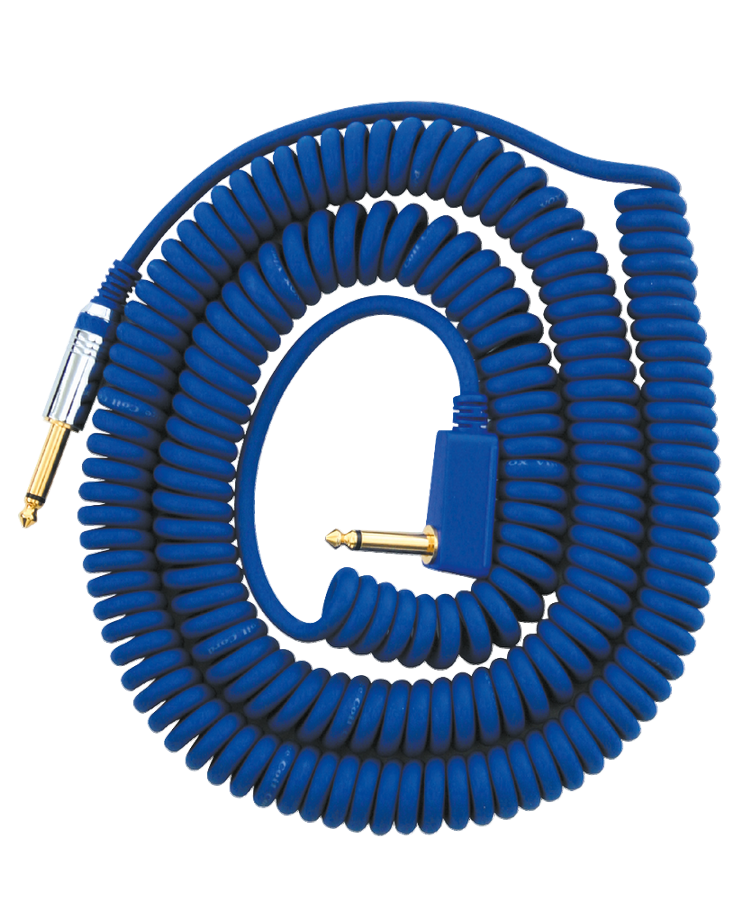 VCC90 Cavo Jack Spiralato 9M Blu