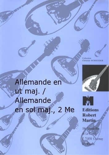 Robert Min Corrette M. - Allemande En Ut Majeur / Allemande En Sol Majeur 2 Mandolines