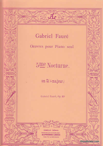 FAURE GABRIEL - NOCTURNE N°5 OP.37 - PIANO