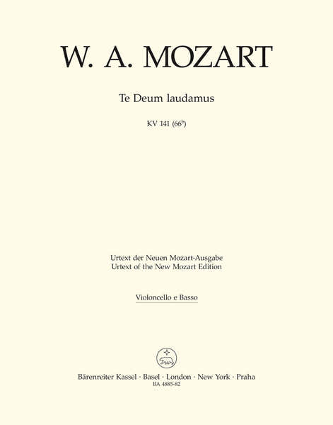 Mozart W.a. Te Deum Laudamus KV 141 (66B)