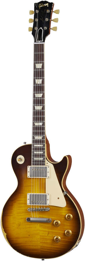 Les Paul Standard 1959 Riedizione invecchiata ultra pesantemente Kindred Burst CSHR
