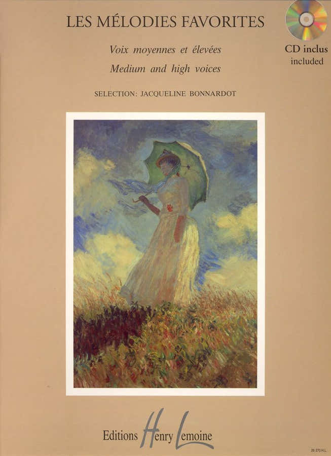 Bonnardot Jacqueline - Melodie preferite + CD - Voce acuta o media pianoforte