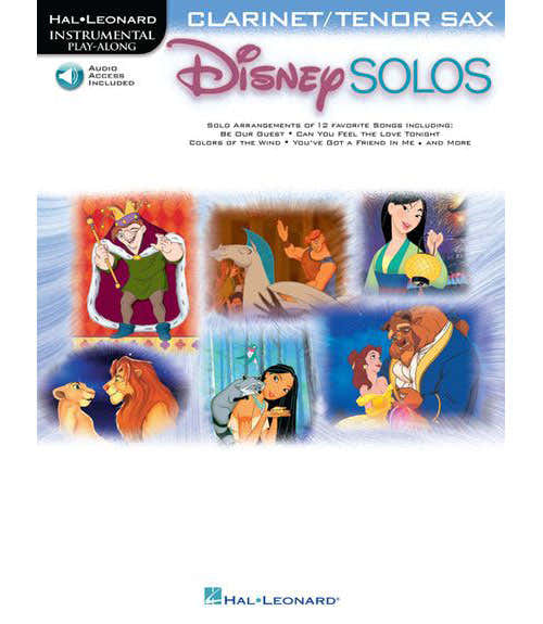 Disney Solos - Clarinet Or Ténor Sax (audio Access Included)