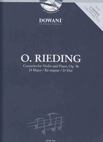 RIEDING O. - Concerto per violino e pianoforte OP. 36 Re maggiore