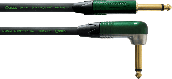Cavo per Chitarra Jack Dritto /Angolato 6 M Verde
