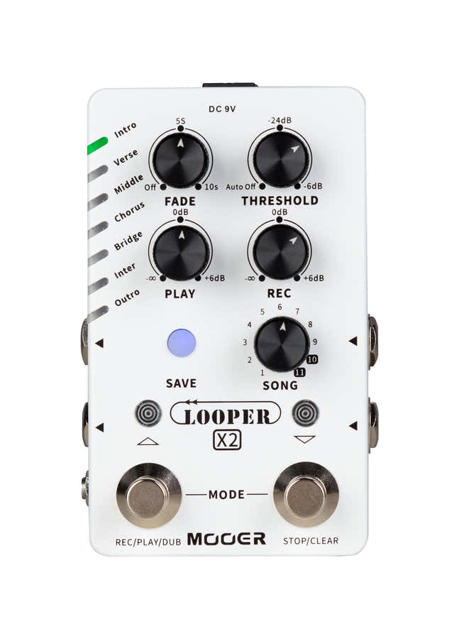 Looper stereo X2 Bianco