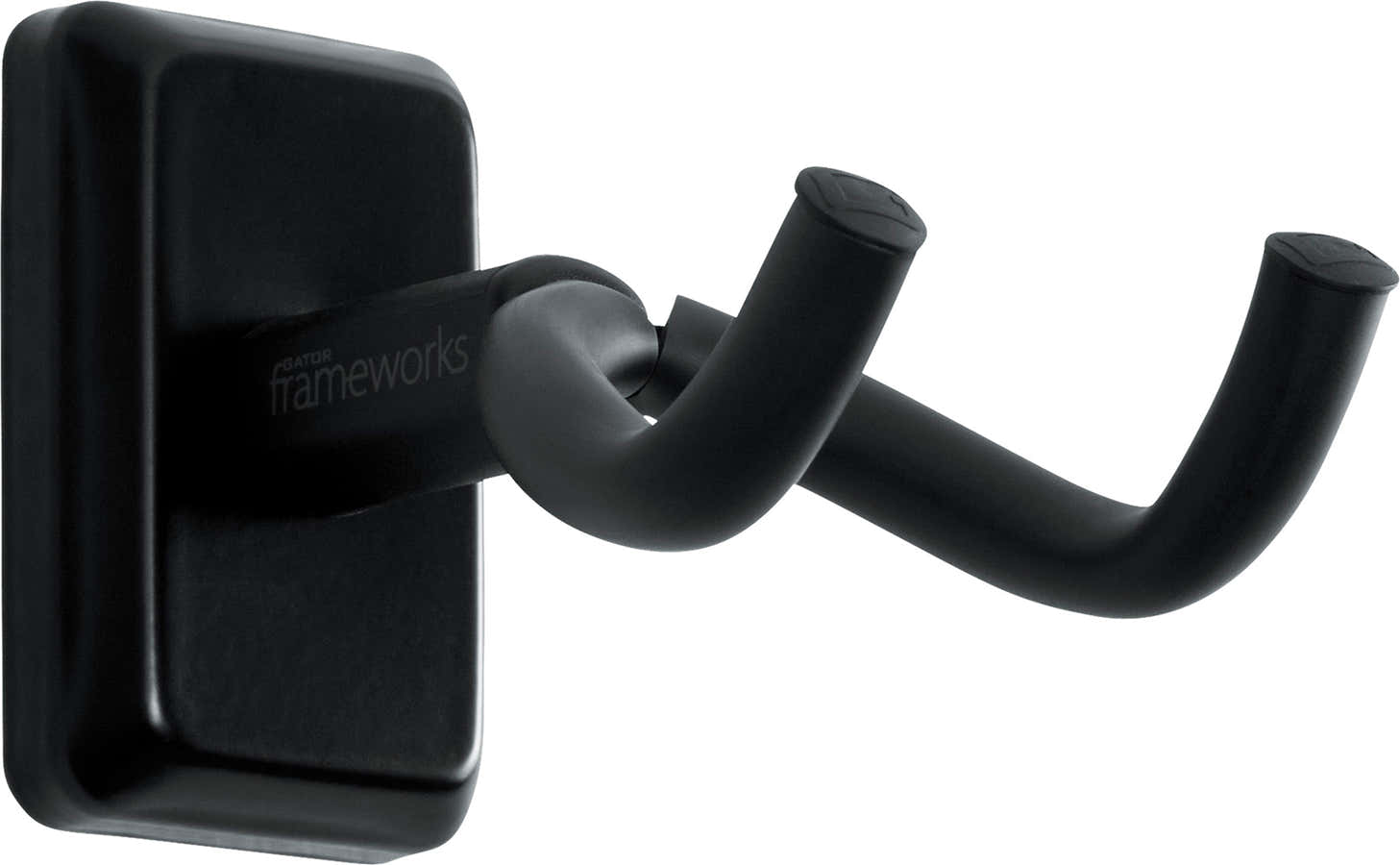 Supporto da parete per chitarra con piastra nera