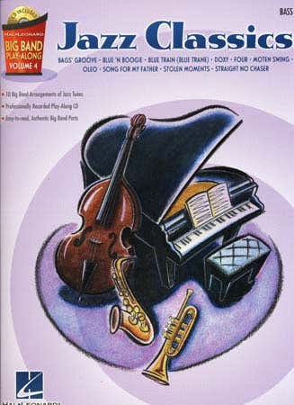 Hal Leonard Big Band Play Along Vol.4 Jazz Classics + CD - Basse