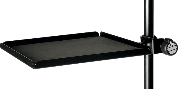 Quiklok MS329 TRAY WITH CLAMP FOR MICROPHONE STAND & LECTERN BLACK