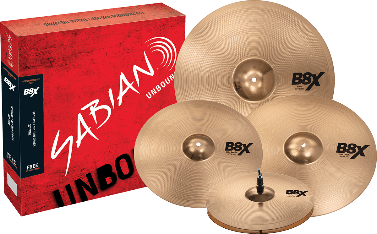 Set B8X Performance Set Plus 14/16/2 + 18" Crash +9 GIORNI DI PROVA DRUMEO