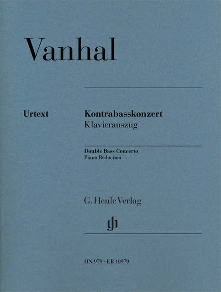 Vanhal J.B. - Kontrabasskonzert - Contrebasse & Piano