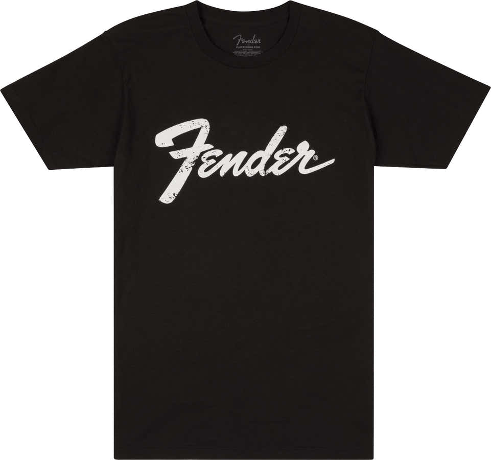 Fender Logo Date Back Tee Black S