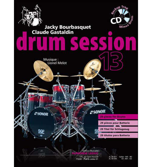 Leduc BOURBASQUET/GASTALDIN - DRUM SESSION VOL.13 + CD