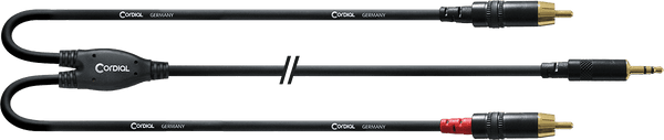 Cavo Y Sdoppiatore Minijack Stereo/2 RCA 1,5 M
