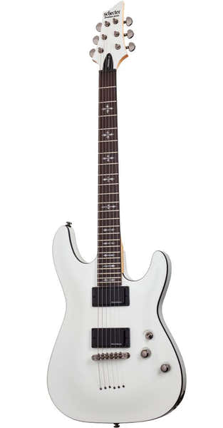 Schecter Demon 6 Bianco vintage