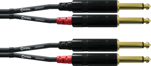 Cavo Audio Doppio Jack Mono 60 CM