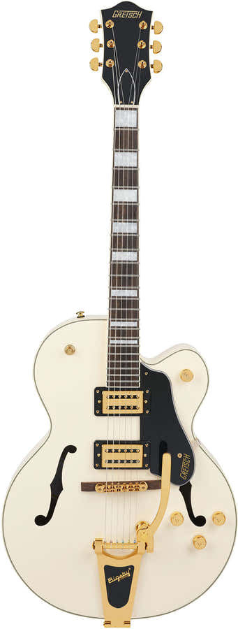 G2420TG Streamliner corpo cavo Bigsby LTD LRL Bianco vintage