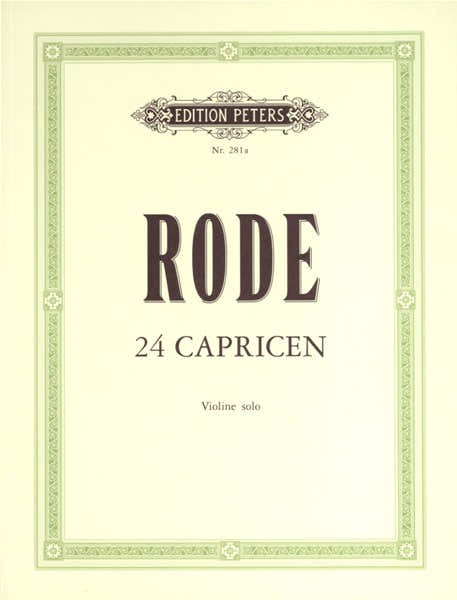 Edition Peters Rode Pierre - 24 Caprices - Violin