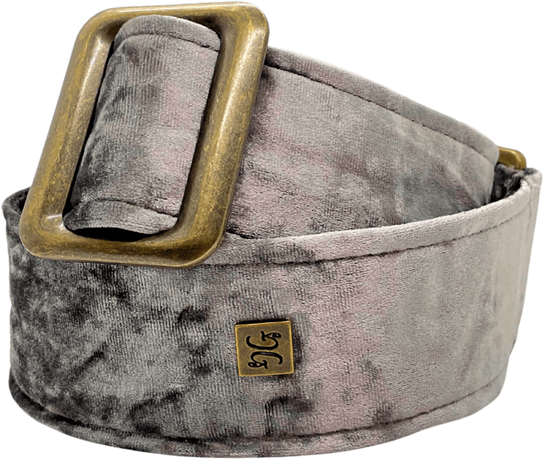 Tracolla 2" BOUJEE VELVET – Ematite Silver