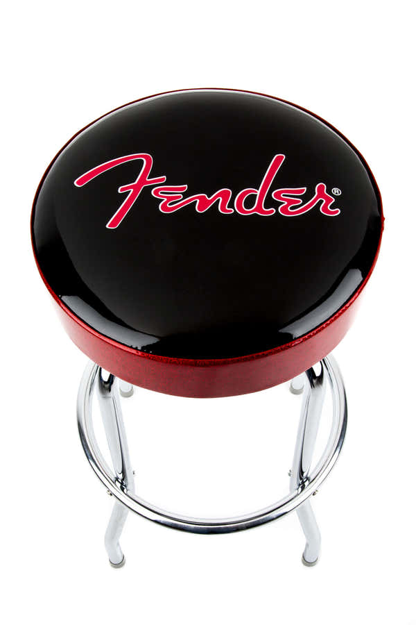 Sgabello da bar con logo Red Sparkle nero Red SPARKLE-cromo 30"