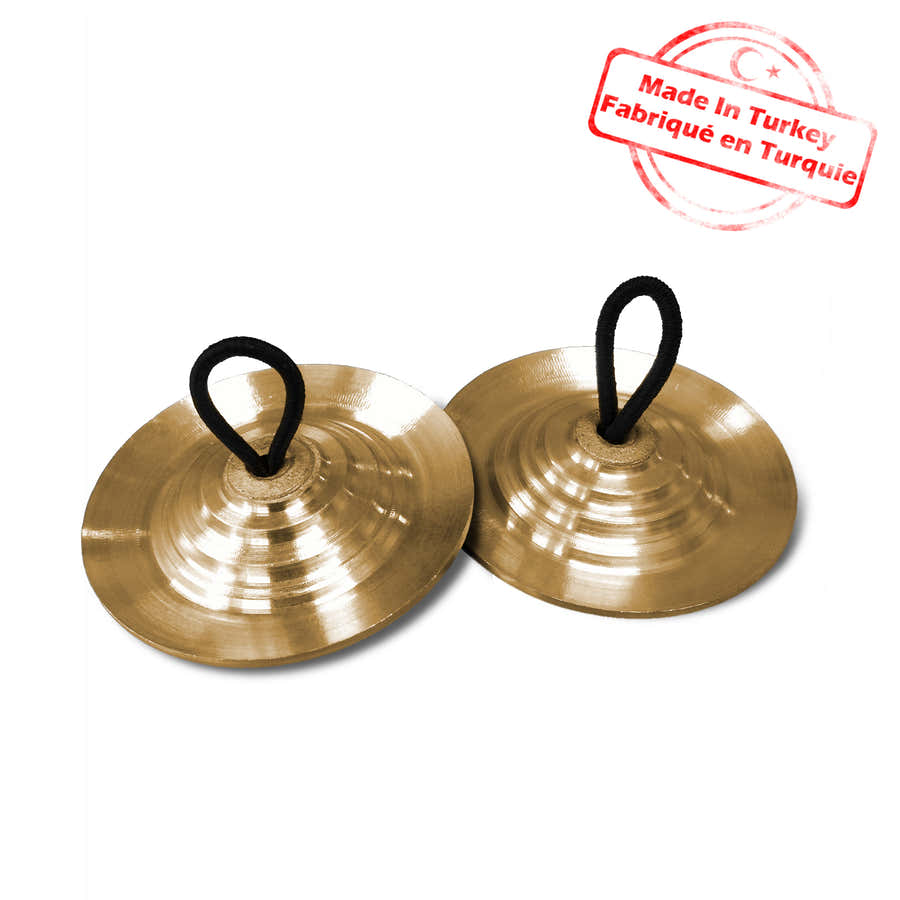 TURKISH PROFESSIONAL FINGER CYMBALS BRONZE 58 MM