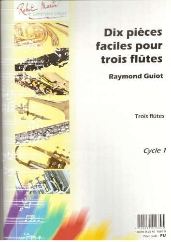 Guiot - Dieci pezzi facili per tre flauti