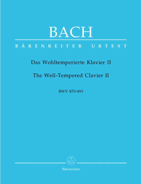 Barenreiter J.S. - Das Wohltemperierte Klavier Ii Bwv 870-893 - Clavecin