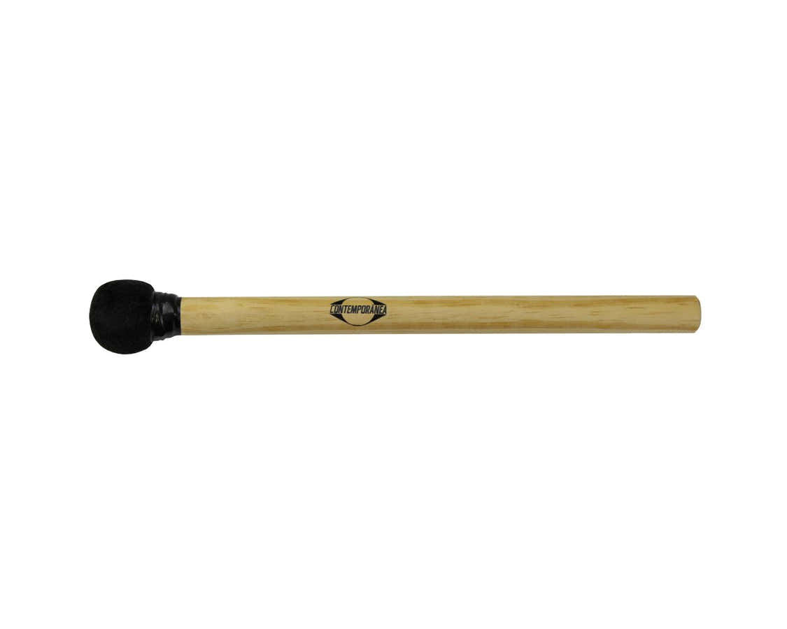 C-BS08 Mailloche Di Surdo Nera Legno Testa Piccola 35Cm