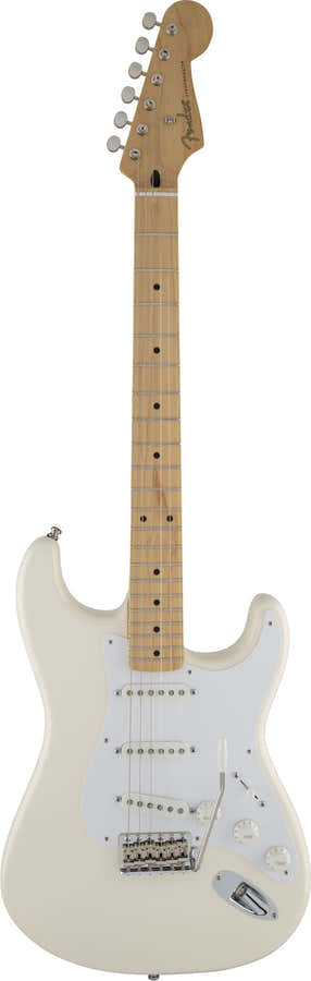 Stratocaster firmata da Jimmie Vaughan MN Tex-Mex Bianco olimpico