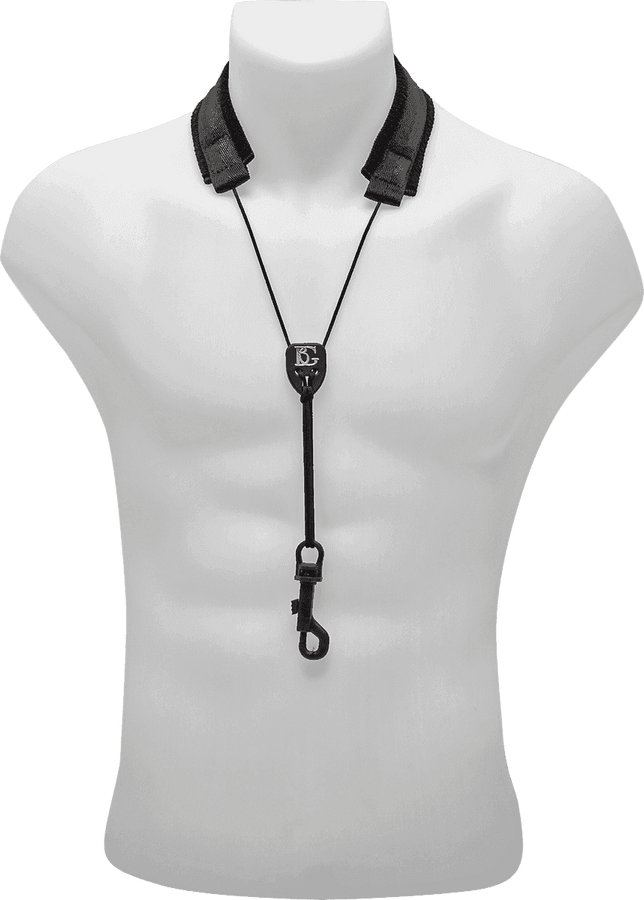 S85SH - COLLARE SASSOFONO SOPRANO CURVO NYLON BAMBINO XS (SNAP HOOK)