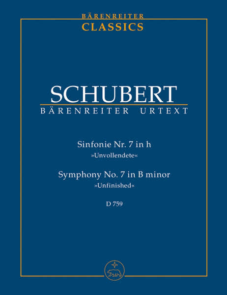 Schubert Franz - Sinfonie N. 7 In H "unvollendete" D 759