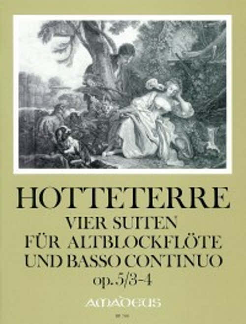 Hotteterre - 4 Suites Op.5 Vol.2 - Suites 3 & 4 - Flauto dolce contralto & BC