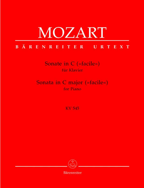 Mozart W.a. - Sonate "facile" KV 545 En Do Majeur - Piano