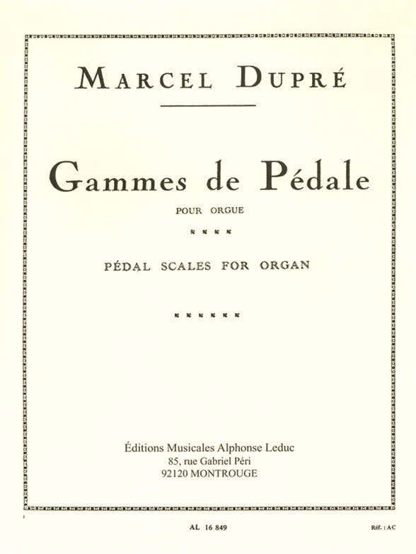 Scale di pedale per organo