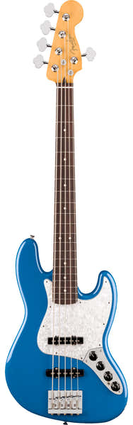 Jazz Bass V Active Player II Modified RW Blu Elettrico