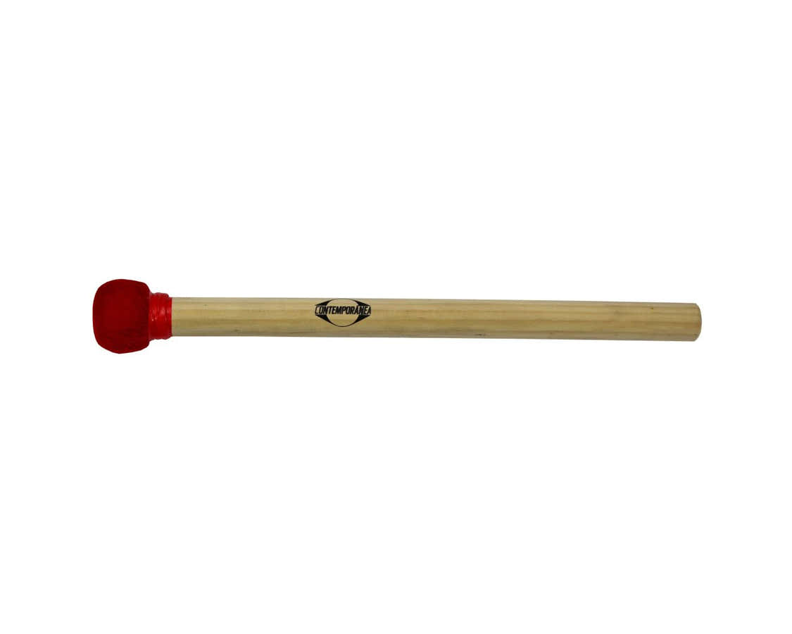 Mailloche Di Surdo Rossa Legno Legno Testa Piccola 35Cm