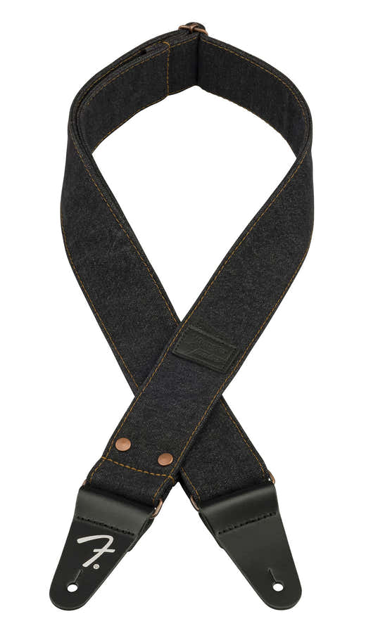 X Wrangler Cinghia in denim con borchie Nera