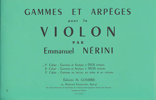 Nerini Emmanuel - Scale e arpeggi Vol.1 - Violino