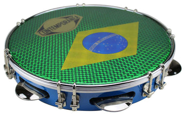 C-PL10-01BLUE Pandeiro 10" Blu Bandiera del Brasile