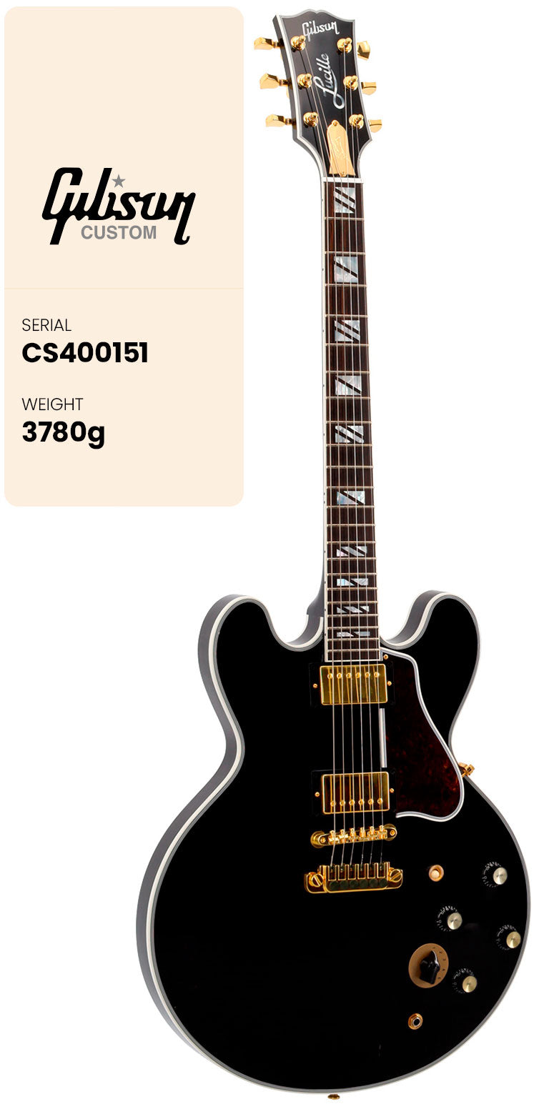 Lucille Signature B.B. King Legacy Transparent Ebony CS MC #CS400151 B-Stock