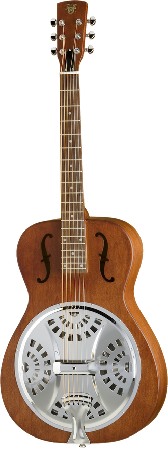 Dobro Hound Dog manico rotondo marrone vintage