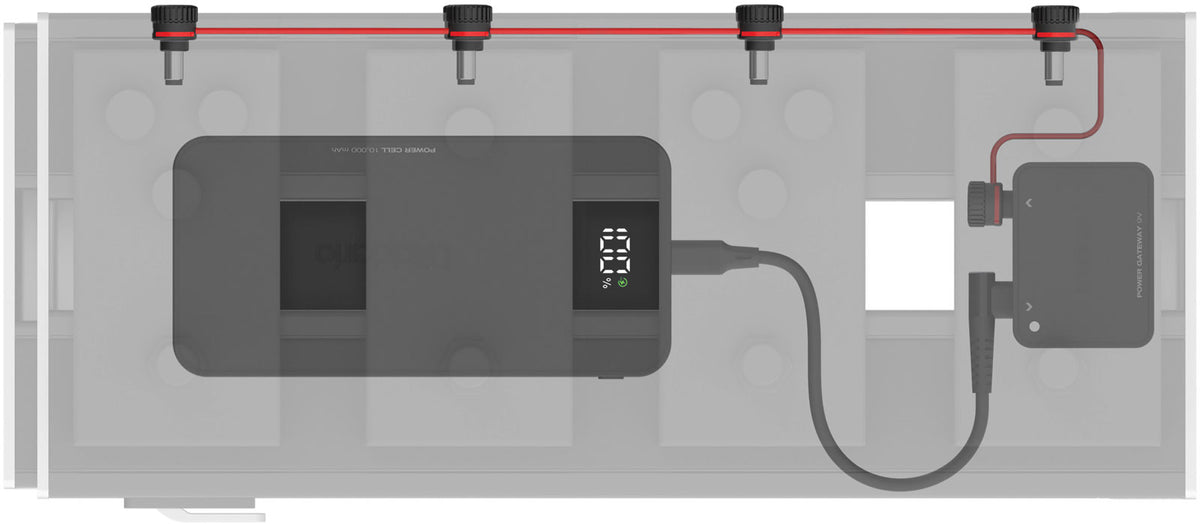 XPND Kit batteria per l'alimentazione dei pedali con spine internazionali