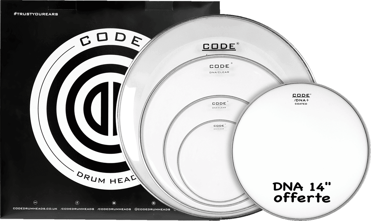 Pack Completo DNA Clear 10/12/16/22 + 14" DNA Sabbia