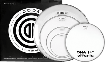 Pack Completo DNA Clear 10/12/16/22 + 14" DNA Sabbia