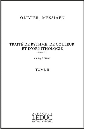 Traité de Rythme de Couleur et d'Ornithologie