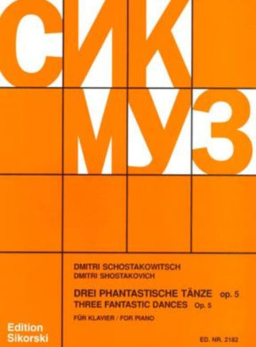 Chostakovitch - Tre danze fantastiche Op.5 - Pianoforte