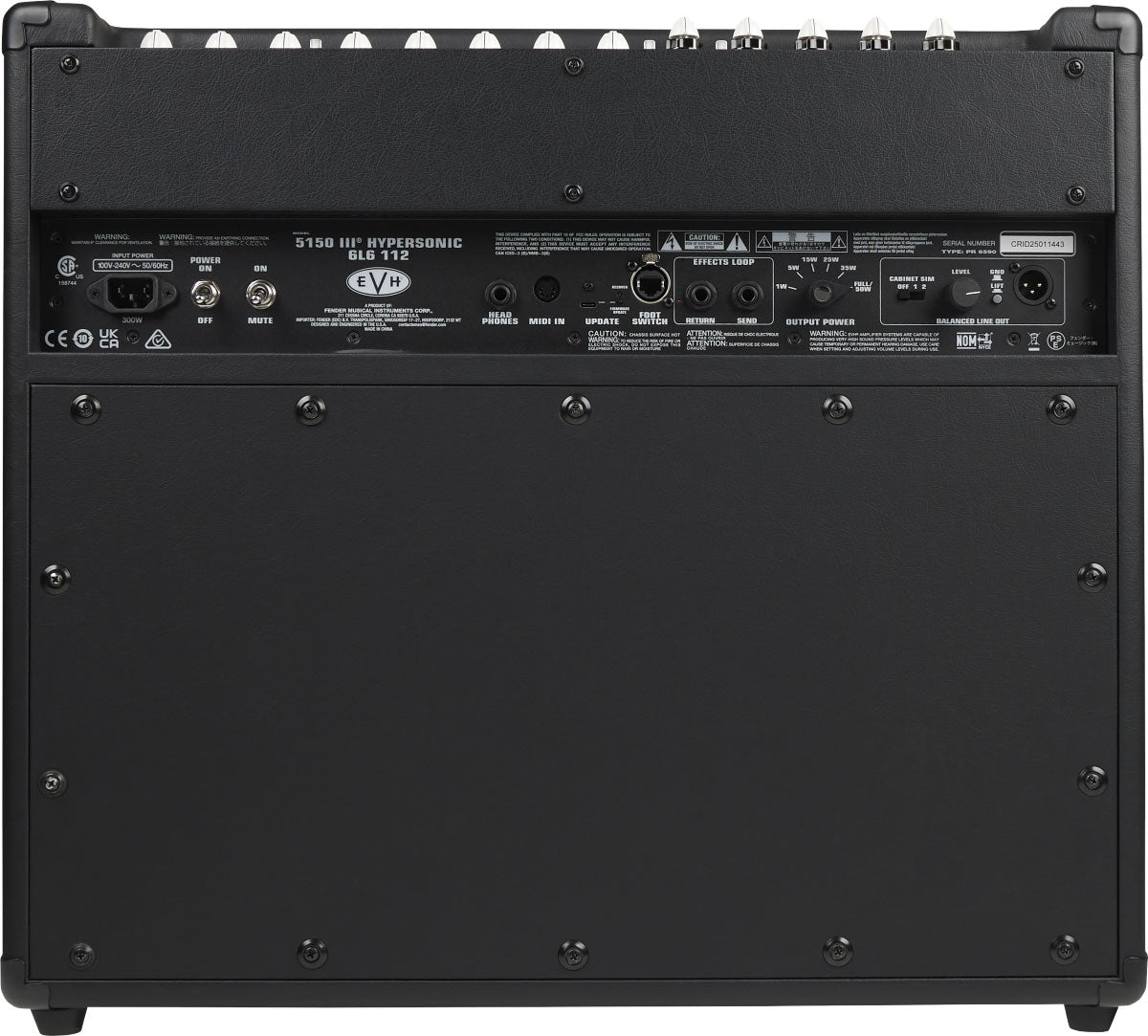 5150III Hypersonic 6L6 1x12 - Nero