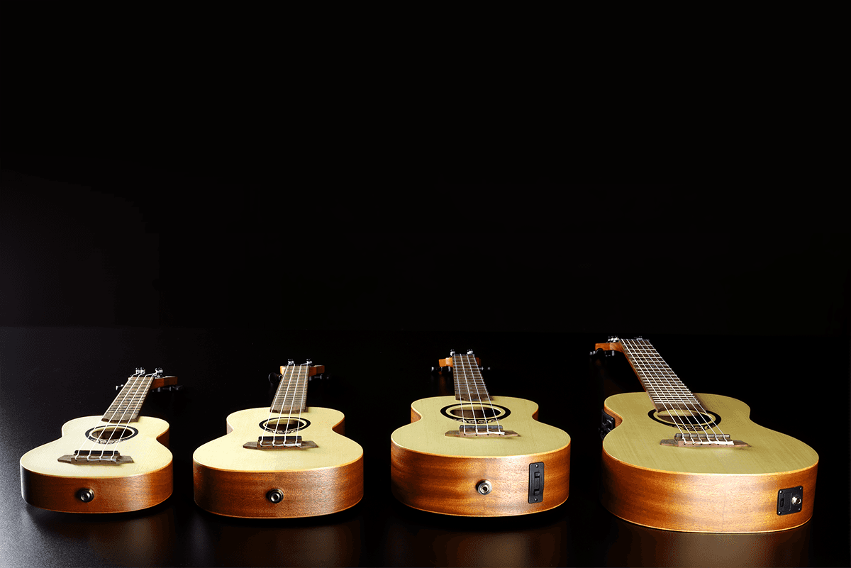 Tiki Baby Tku150Se Ukulele Baby-Soprano Fondo Arcuato Sottile Elettrico