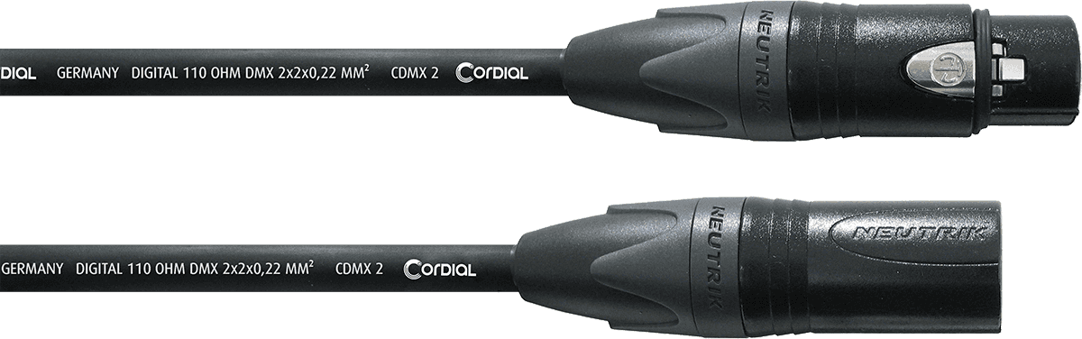 Cavo DMX 5 poli Connettori 10 M